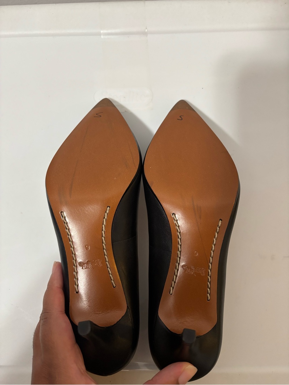 Coach Pointed-Toe Women's Pumps - Picture 3 of 3
